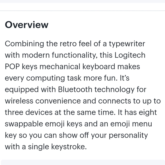 New Logitech Pop Keys Keyboard Wireless Keyboard Retro Mechanical Feel Keyboard - Picture 9 of 9